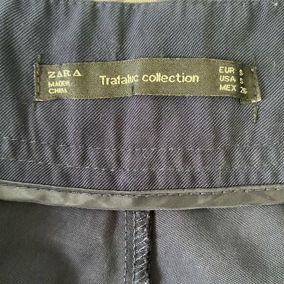 Zara Navy Joggers Pants Size S - Picture 4 of 6